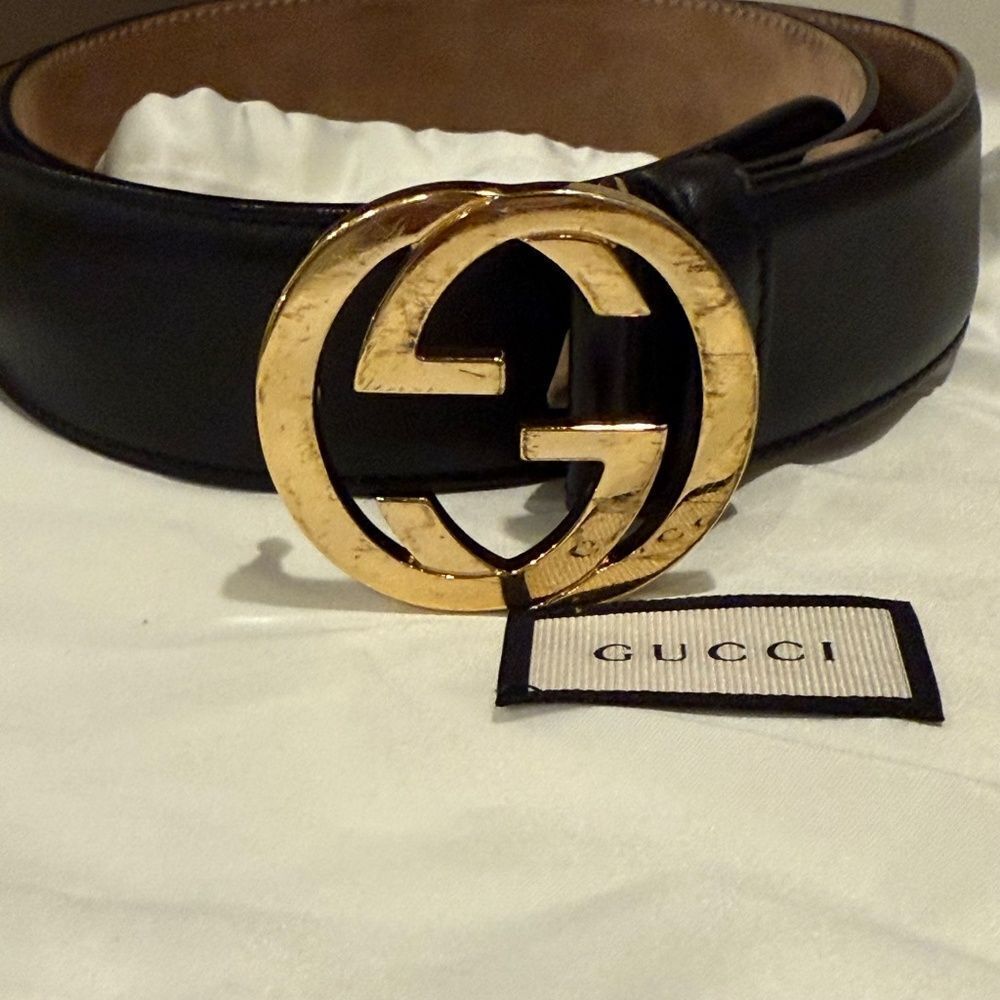 Gucci Women’s Black Belt with Interlocking G buckle - Picture 4 of 8